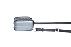 DIOR X RIMOWA ALUMINUM PERSONAL CLUTCH ON STRAP BLEU