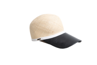 FENDI BASEBALL CAP BLACK & RAFFIA