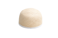 FENDI BASEBALL CAP BLACK & RAFFIA