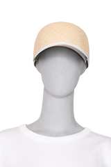 FENDI BASEBALL CAP BLACK & RAFFIA