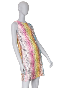 MISSONI DRESS KNIT PATTERNED CROCHET