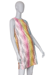 MISSONI DRESS KNIT PATTERNED CROCHET