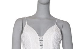 ZIMMERMANN DRESS HONOUR LACE TANK WHITE