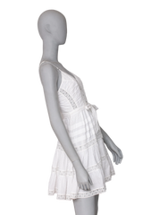 ZIMMERMANN DRESS HONOUR LACE TANK WHITE