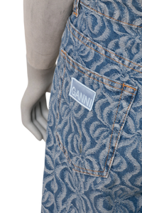 GANNI TWIN SET DENIM FLOUNGE TIE JACQUAR