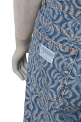 GANNI TWIN SET DENIM FLOUNGE TIE JACQUAR