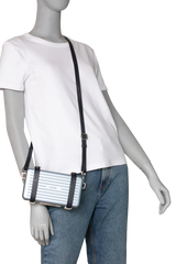 DIOR X RIMOWA ALUMINUM PERSONAL CLUTCH ON STRAP BLEU