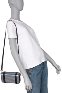 DIOR X RIMOWA ALUMINUM PERSONAL CLUTCH ON STRAP BLEU