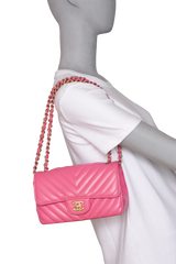 DESAPEGO DANDYNHA BARBOSA CHANEL CLASSIC MINI SF LAMBSKIN PINK