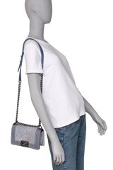 DESAPEGO DANDYNHA BARBOSA CHANEL BOY CHEVRON SMALL FLAP DENIM