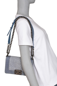 DESAPEGO DANDYNHA BARBOSA CHANEL BOY CHEVRON SMALL FLAP DENIM