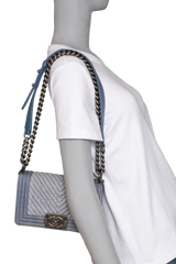DESAPEGO DANDYNHA BARBOSA CHANEL BOY CHEVRON SMALL FLAP DENIM