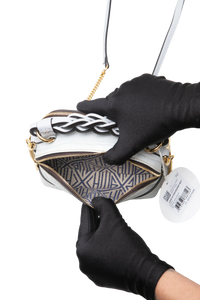 CHLOE MINI CROC EMBOSSED LIGHT CLOUD