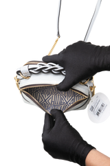 CHLOE MINI CROC EMBOSSED LIGHT CLOUD