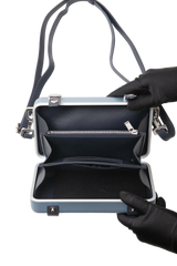 DIOR X RIMOWA ALUMINUM PERSONAL CLUTCH ON STRAP BLEU