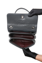 CHANEL TRENDY CC SMALL LAMBSKIN LEAD GRAY RUTHENIUM