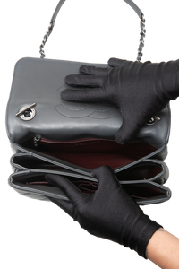 CHANEL TRENDY CC SMALL LAMBSKIN LEAD GRAY RUTHENIUM