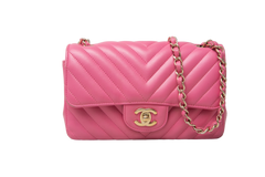 DESAPEGO DANDYNHA BARBOSA CHANEL CLASSIC MINI SF LAMBSKIN PINK