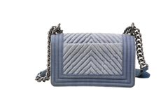 DESAPEGO DANDYNHA BARBOSA CHANEL BOY CHEVRON SMALL FLAP DENIM