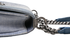 DESAPEGO DANDYNHA BARBOSA CHANEL BOY CHEVRON SMALL FLAP DENIM