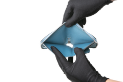 HERMÈS WALLET AZAP COMPACT SILKIN BLUE