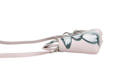 DIOR LADY DIOR MINI DEERSKIN FLORAL PRINTED PINK