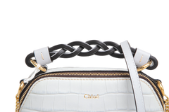 CHLOE MINI CROC EMBOSSED LIGHT CLOUD