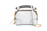 CHLOE MINI CROC EMBOSSED LIGHT CLOUD