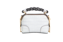 CHLOE MINI CROC EMBOSSED LIGHT CLOUD