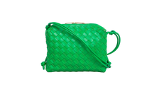 BOTTEGA NAPPA INTRECCIATO SMALL LOOP CAMERA BAG PARAKEET