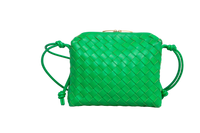 BOTTEGA NAPPA INTRECCIATO SMALL LOOP CAMERA BAG PARAKEET