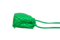 BOTTEGA NAPPA INTRECCIATO SMALL LOOP CAMERA BAG PARAKEET