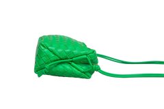 BOTTEGA NAPPA INTRECCIATO SMALL LOOP CAMERA BAG PARAKEET