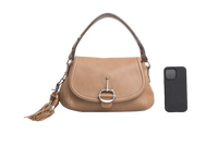 GUCCI TECHNO MEDIUM HORSEBIT BEIGE BAMBOO