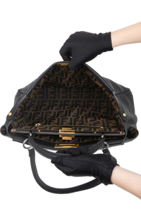 FENDI PEEKABOO ICONIC LARGE BLACK & TOBACCO