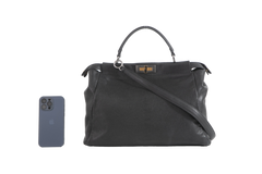 FENDI PEEKABOO ICONIC LARGE BLACK & TOBACCO