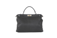 FENDI PEEKABOO ICONIC LARGE BLACK & TOBACCO