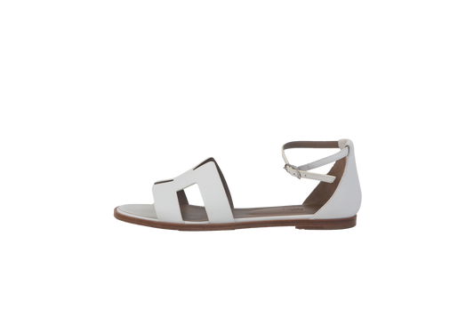 HERMÈS SANDALIA SANTORINI WHITE