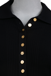 GUCCI KNITTED BUTTONS BLACK