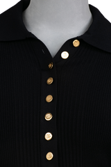 GUCCI KNITTED BUTTONS BLACK