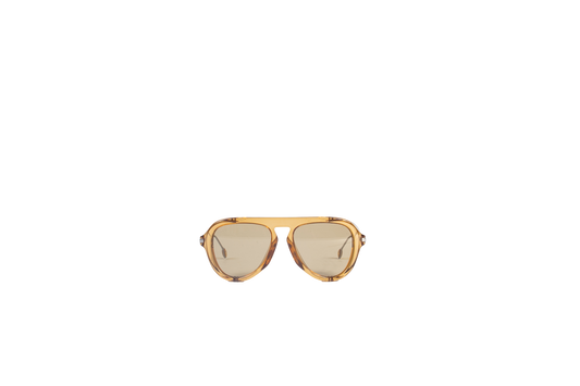 DESAPEGO THASSIA NAVES GUCCI OCULOS METAL ACETATO AMARELO