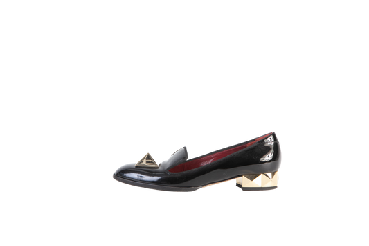 DESAPEGO THASSIA NAVES VALENTINO LOAFER VERNIZ BLACK