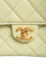 CHANEL SMALL VANITY CASE CAVIAR AVOCADO GOLD HDWR