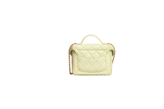 CHANEL SMALL VANITY CASE CAVIAR AVOCADO GOLD HDWR