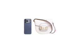 GUCCI MINI HORSEBIT 1955 ROUNDED SHOULDER BAG LEATHER OFF-WHITE