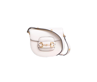GUCCI MINI HORSEBIT 1955 ROUNDED SHOULDER BAG LEATHER OFF-WHITE