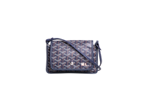 GOYARD PLUMET POCKET WALLET CANVAS GOYARDINE NAVY