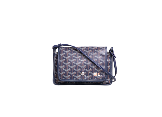 GOYARD PLUMET POCKET WALLET CANVAS GOYARDINE NAVY