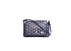 GOYARD PLUMET POCKET WALLET CANVAS GOYARDINE NAVY
