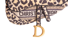 DIOR SADDLE LEOPARD PRINT MIZZA EMBROIDERED MEDIUM